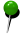 a green pushpin