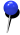a blue pushpin